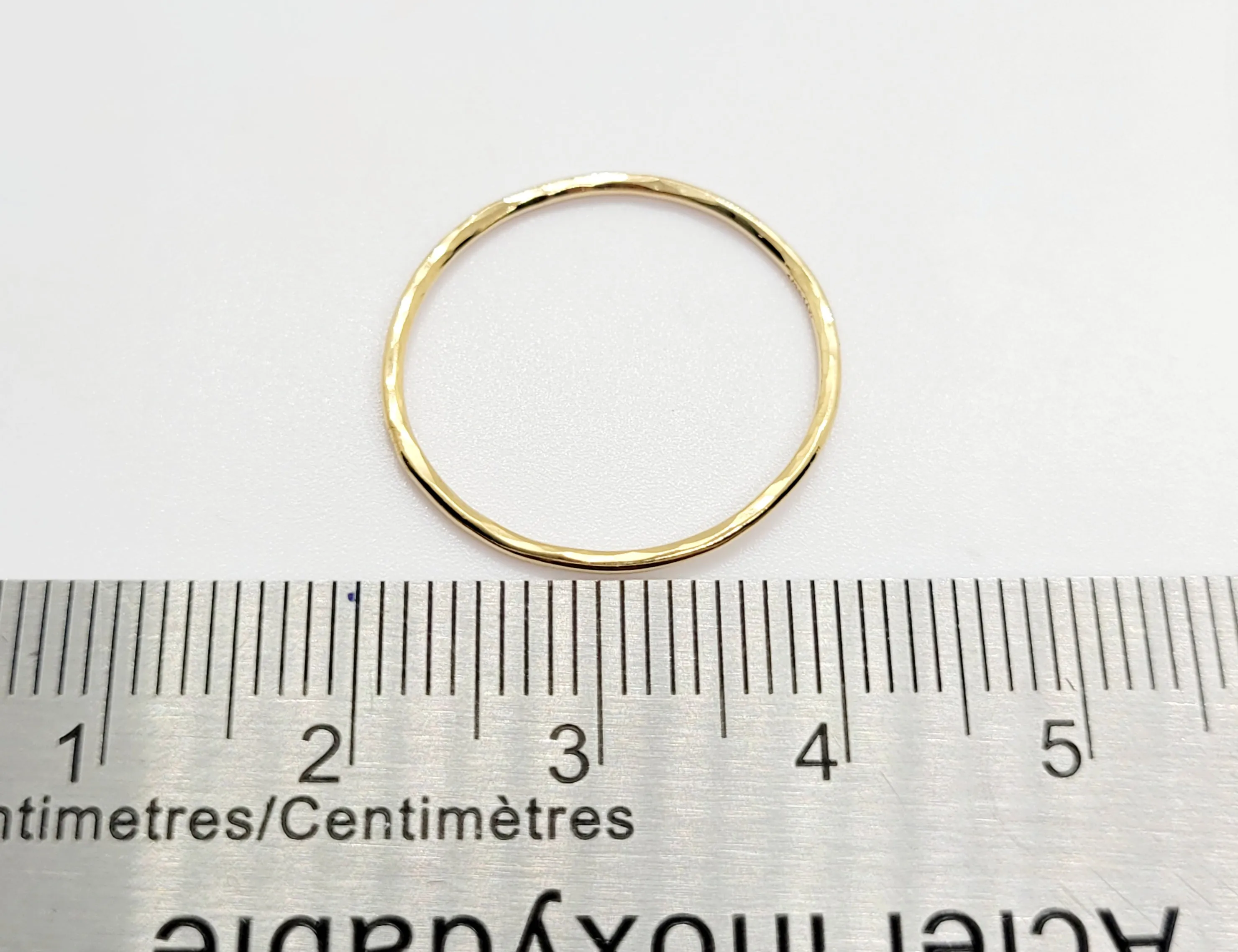 20 mm Hammered 14K Gold Filled Connector
