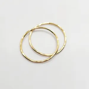 21 mm Hammered 14K Gold Filled Connector