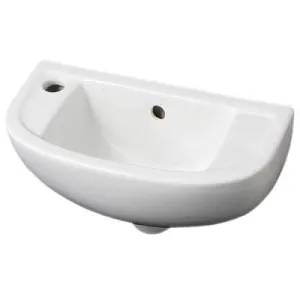 45cm Slim Line Basin 1 Tap Hole in Alpine White 45cm Slim Line Basin 1 Tap Hole in Alpine White