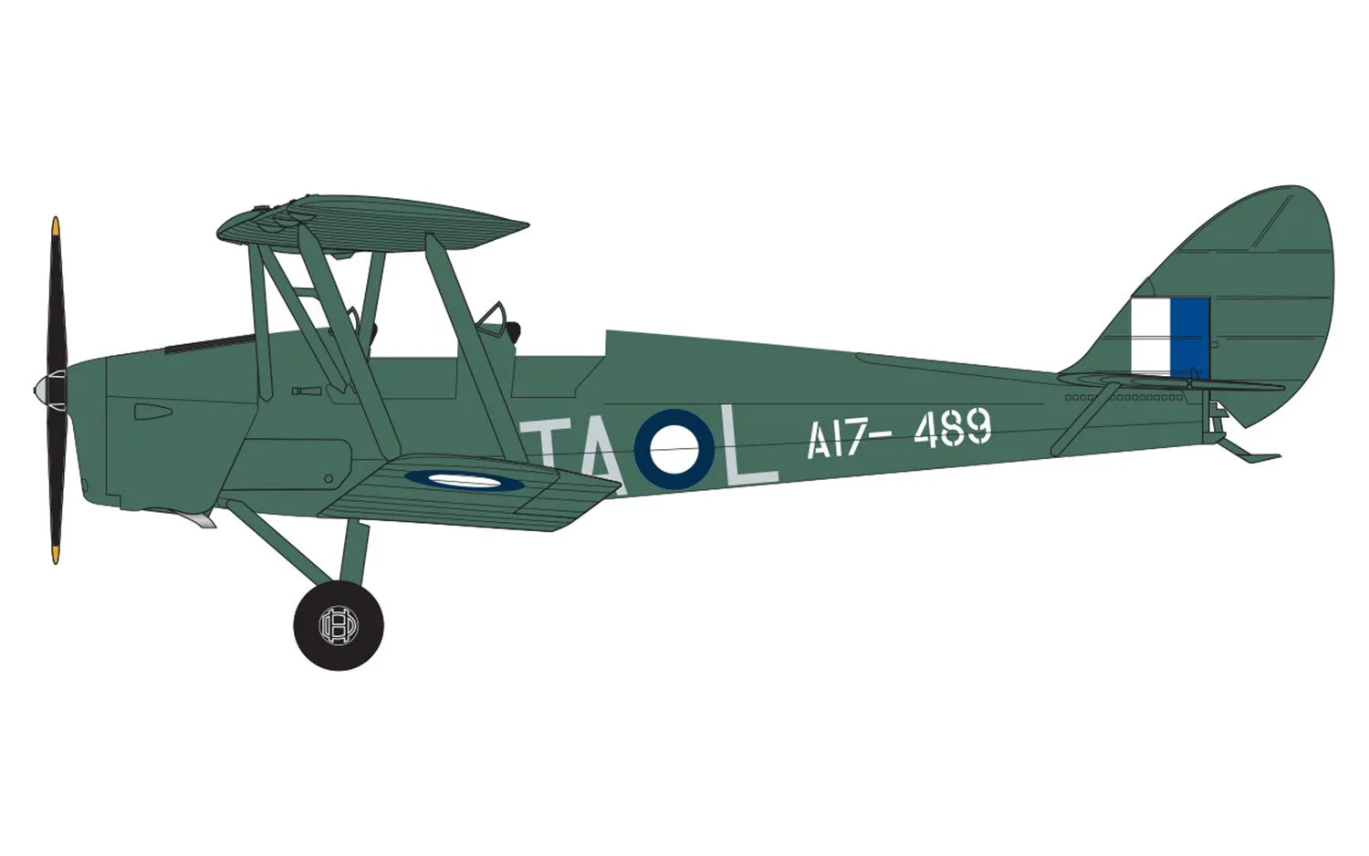 Airfix Aircraft 1/72 DeHavilland Tiger Moth WWII BiPlane Kit