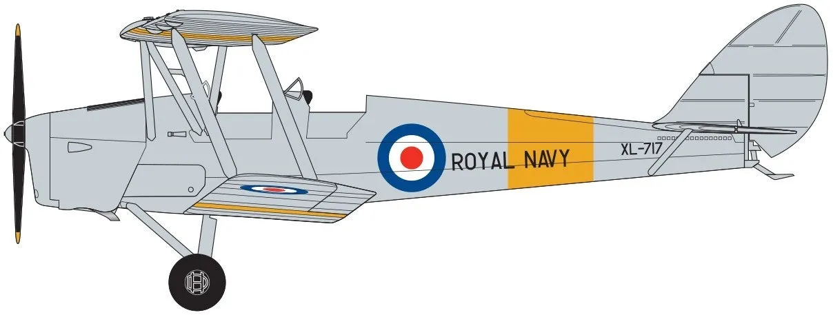 Airfix Aircraft 1/72 DeHavilland Tiger Moth WWII BiPlane Kit