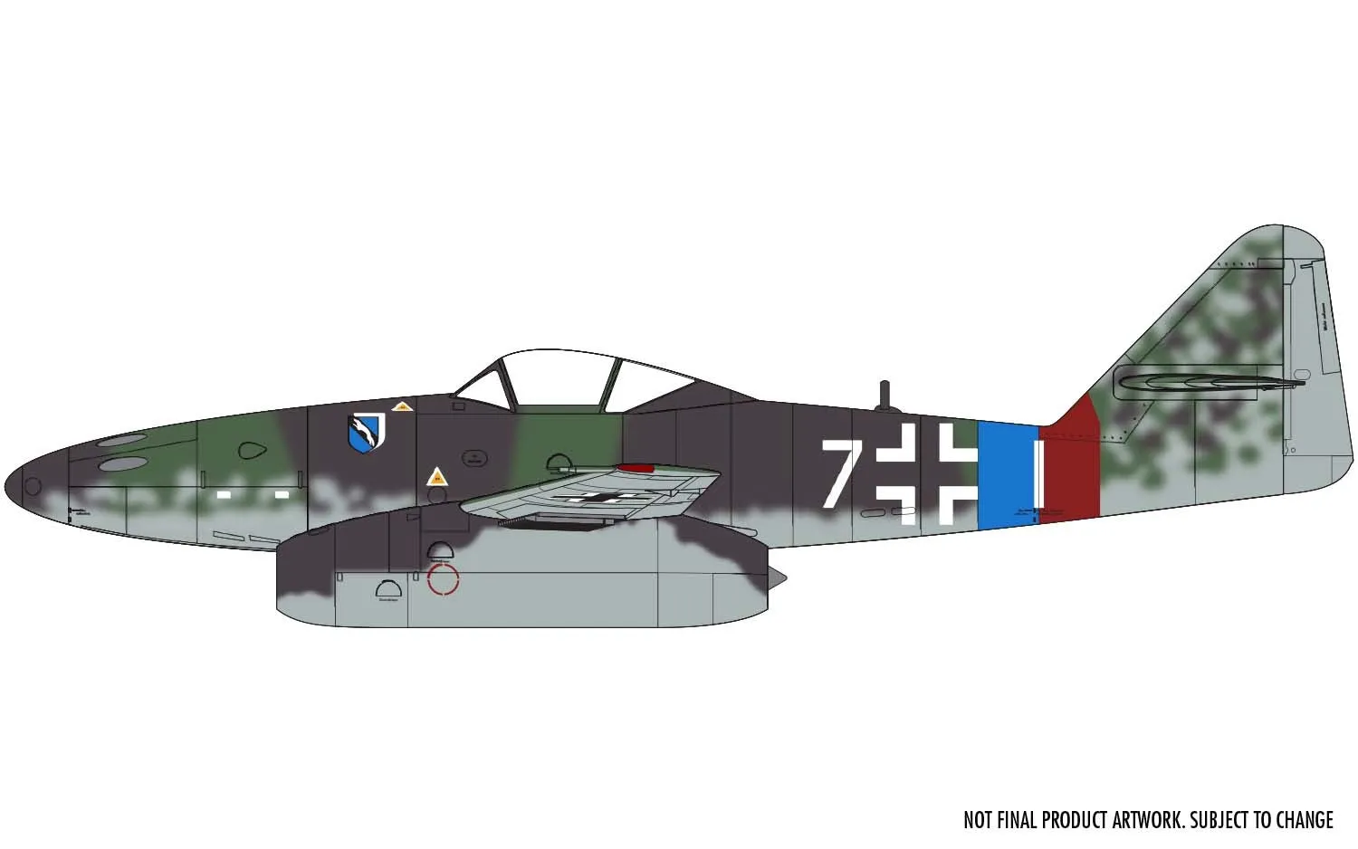 Airfix Aircraft 1/72 Messerschmitt Me262A2A Fighter Kit