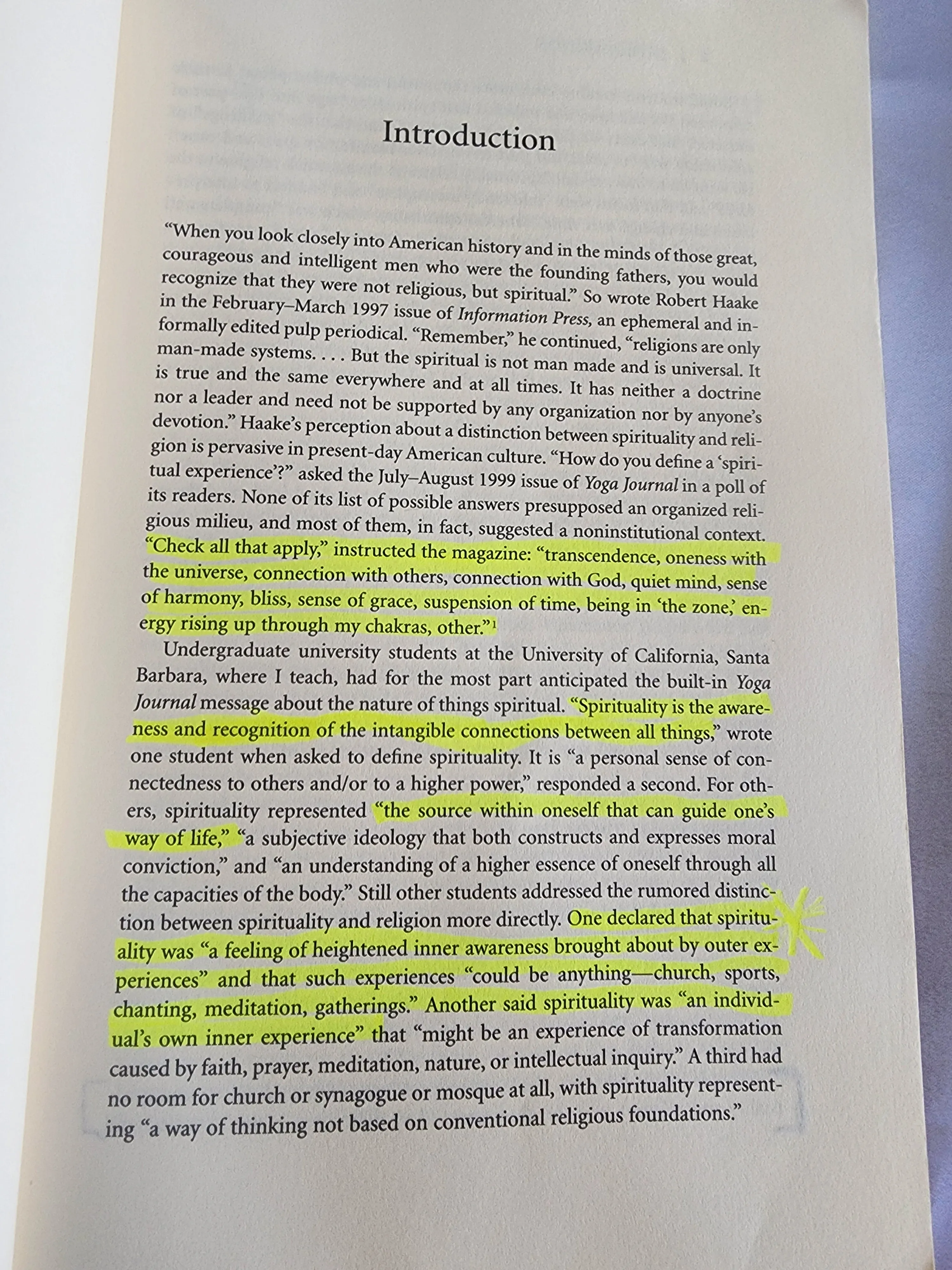 American Spiritualities: A Reader soft cover book by Catherine Albanese