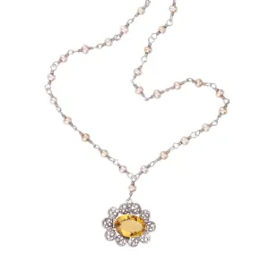 Aqua Blossom Necklace