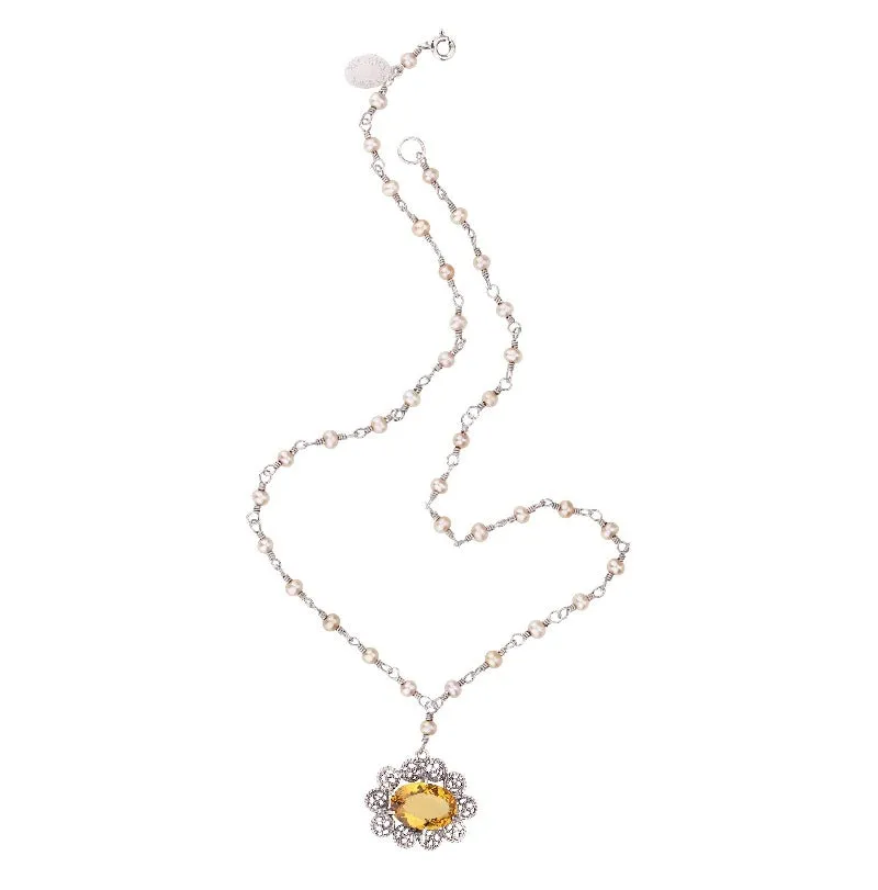 Aqua Blossom Necklace