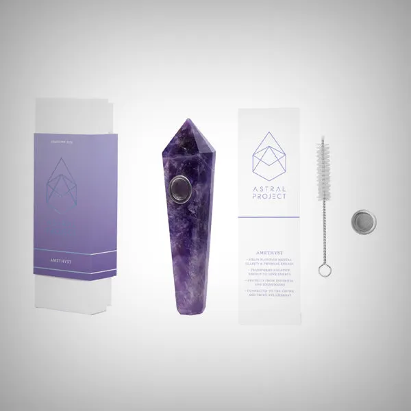 Astral Project Gemstone Hand Pipe