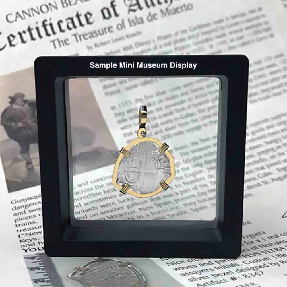 Biblical Widow's Mite 14K Gold and Sterling Silver Pendant | Artifact #3710