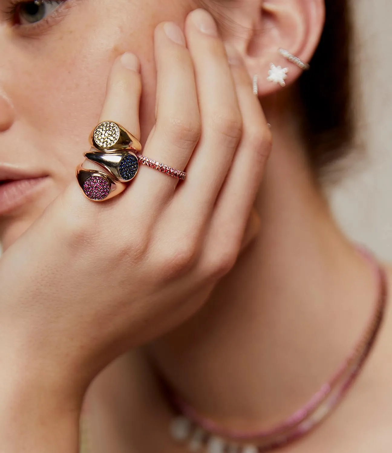 Blue Sapphire Signet Ring