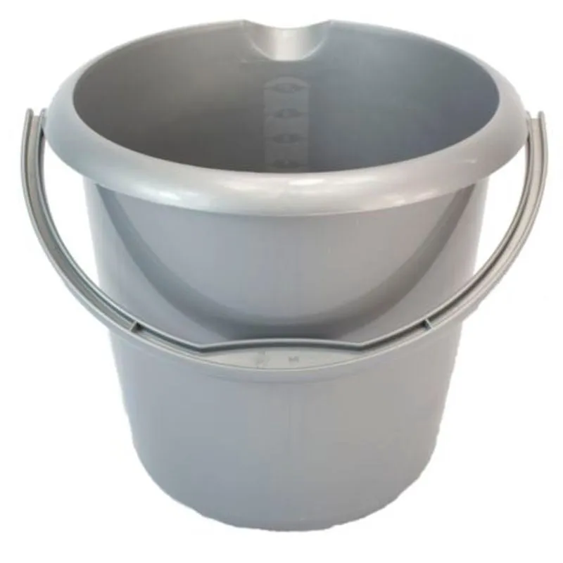 Bucket with Handle & Spout 13L Taupe