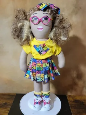 Handcrafted 16 inch Autism Support Doll Handcrafted 16 inch Autism Support Doll