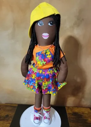 Handcrafted 18 inch Autism Support Doll Handcrafted 18 inch Autism Support Doll