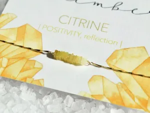 Heishi Birthstone Bar Necklace - November
