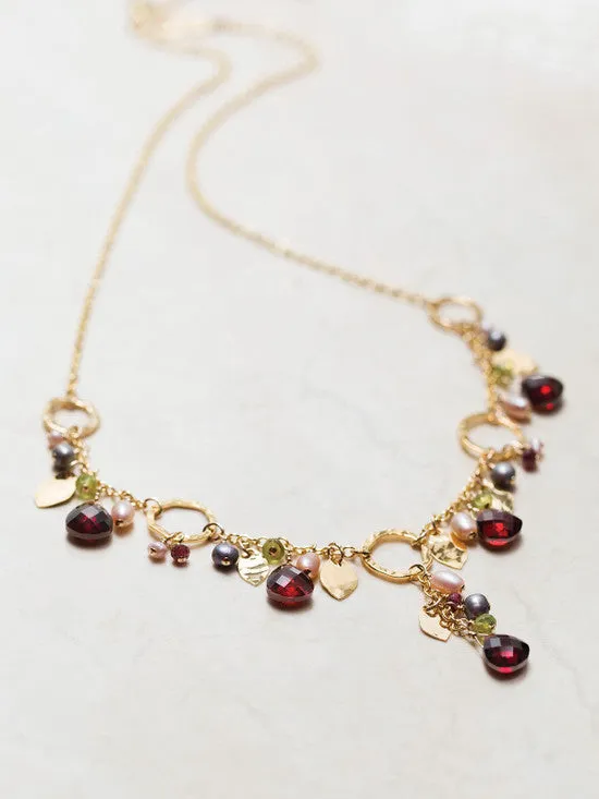 Holly Yashi Fairy Garden Necklace - Pomegranate