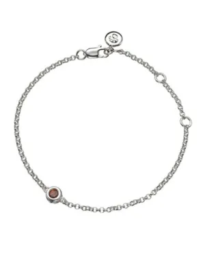 January Birthstone Bracelet-Garnet
