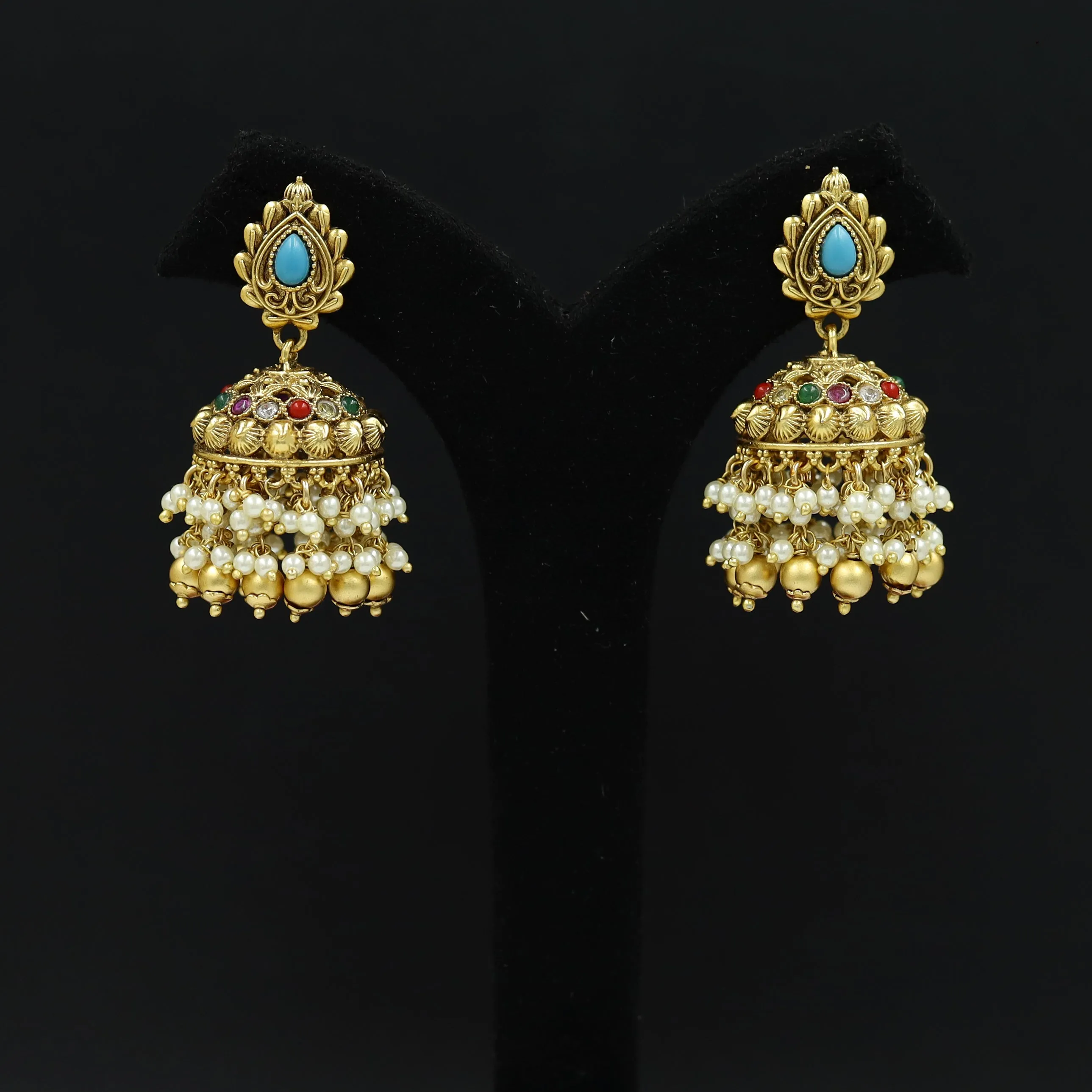 Jhumki Antique Earring 3912-28