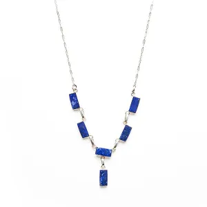 Lapis Lazuli Yatzil Necklace | Handcrafted Artisan Jewelry | From the Chilean Highlands