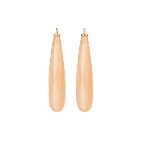Ole Lynggaard Earring Drop 18K Yellow Gold, Blush Moonstone