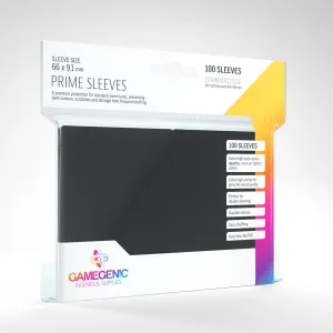 Prime Standard Card Sleeves Black 100ct Prime Standard Card Sleeves Black 100ct