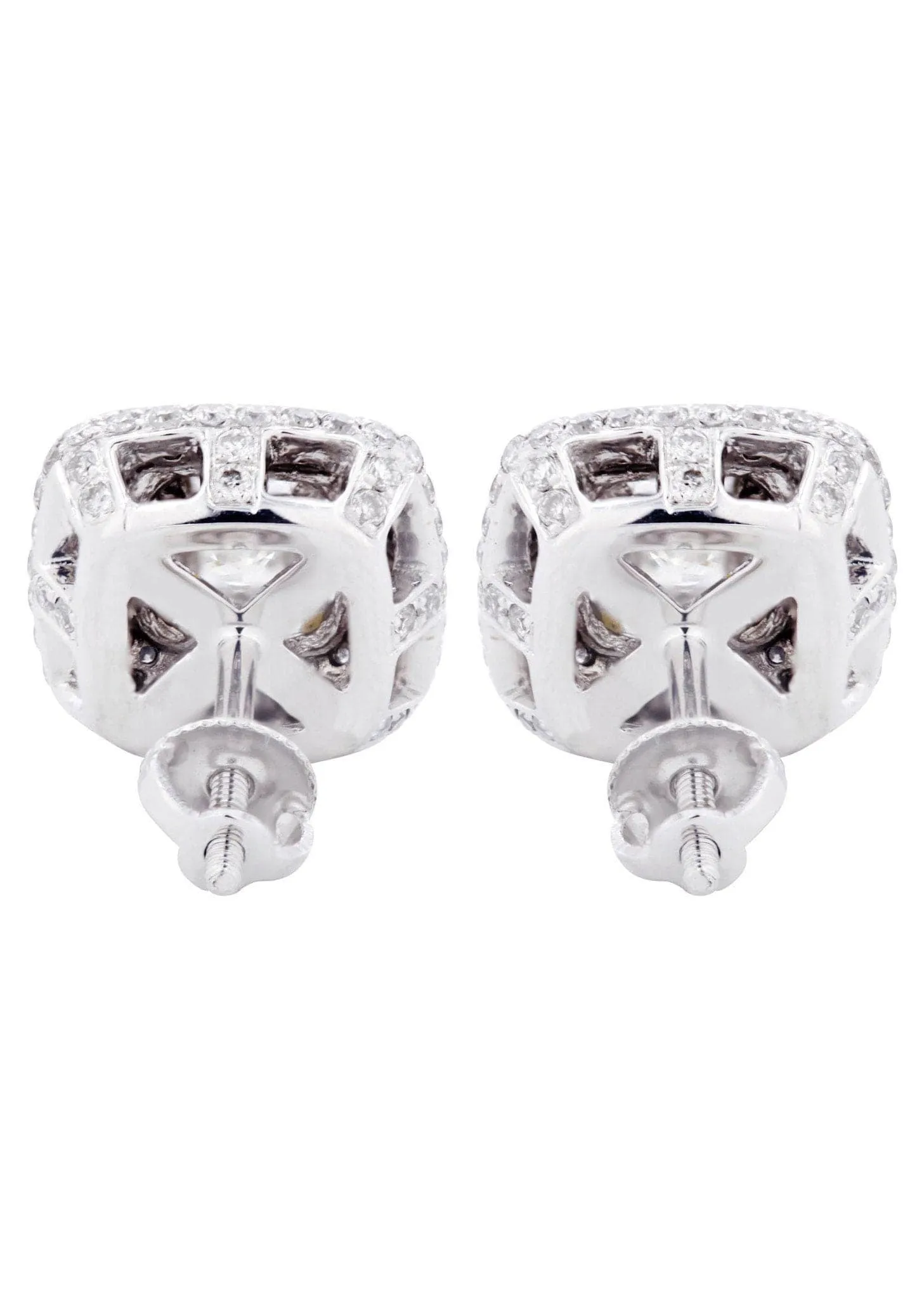Princess Diamond Stud Earrings | 1.61 Carats