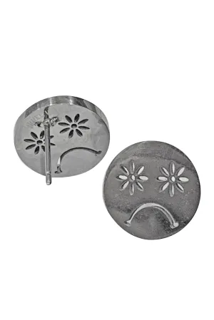 Sad Flower Stud Earrings