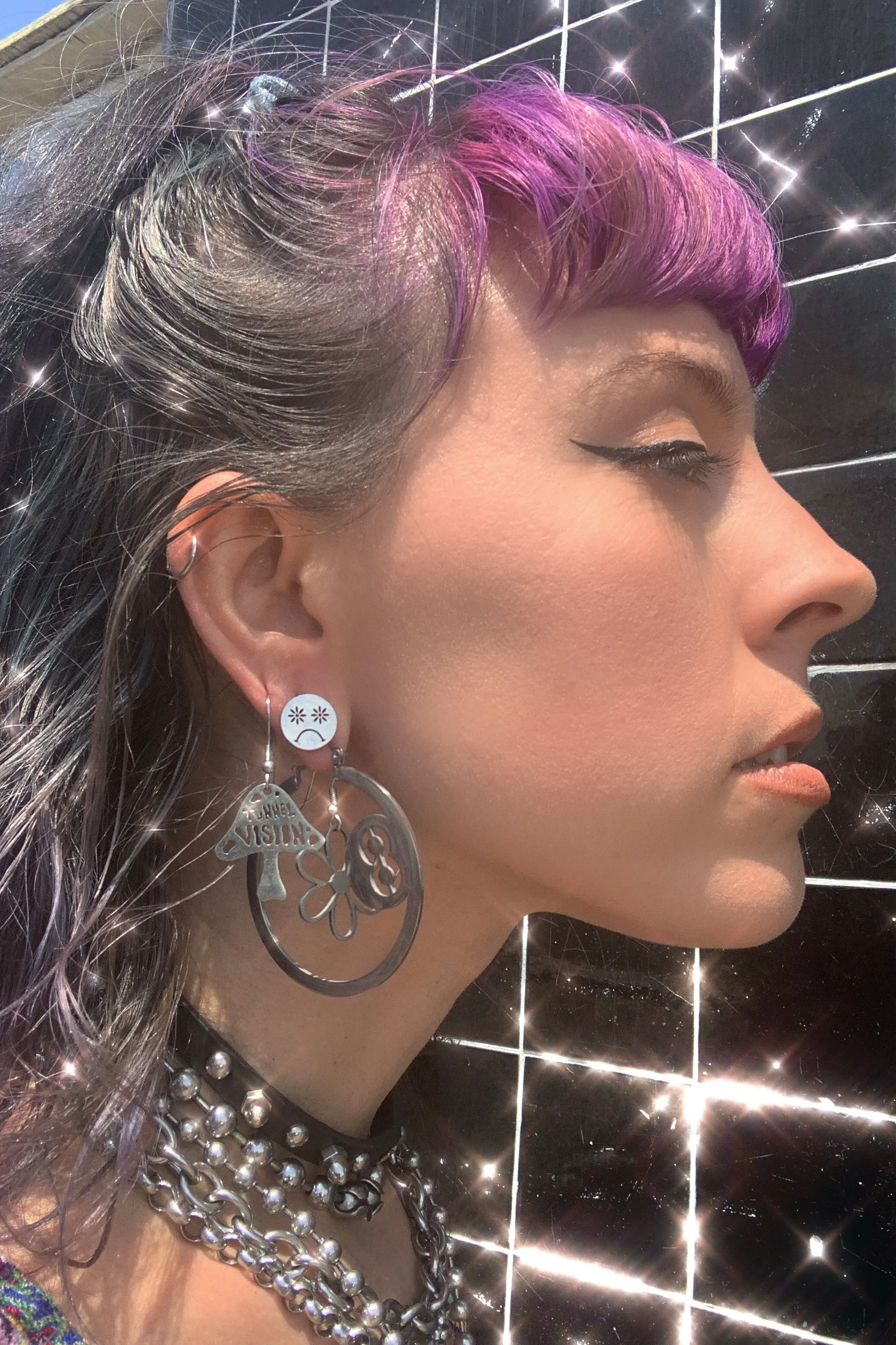 Sad Flower Stud Earrings