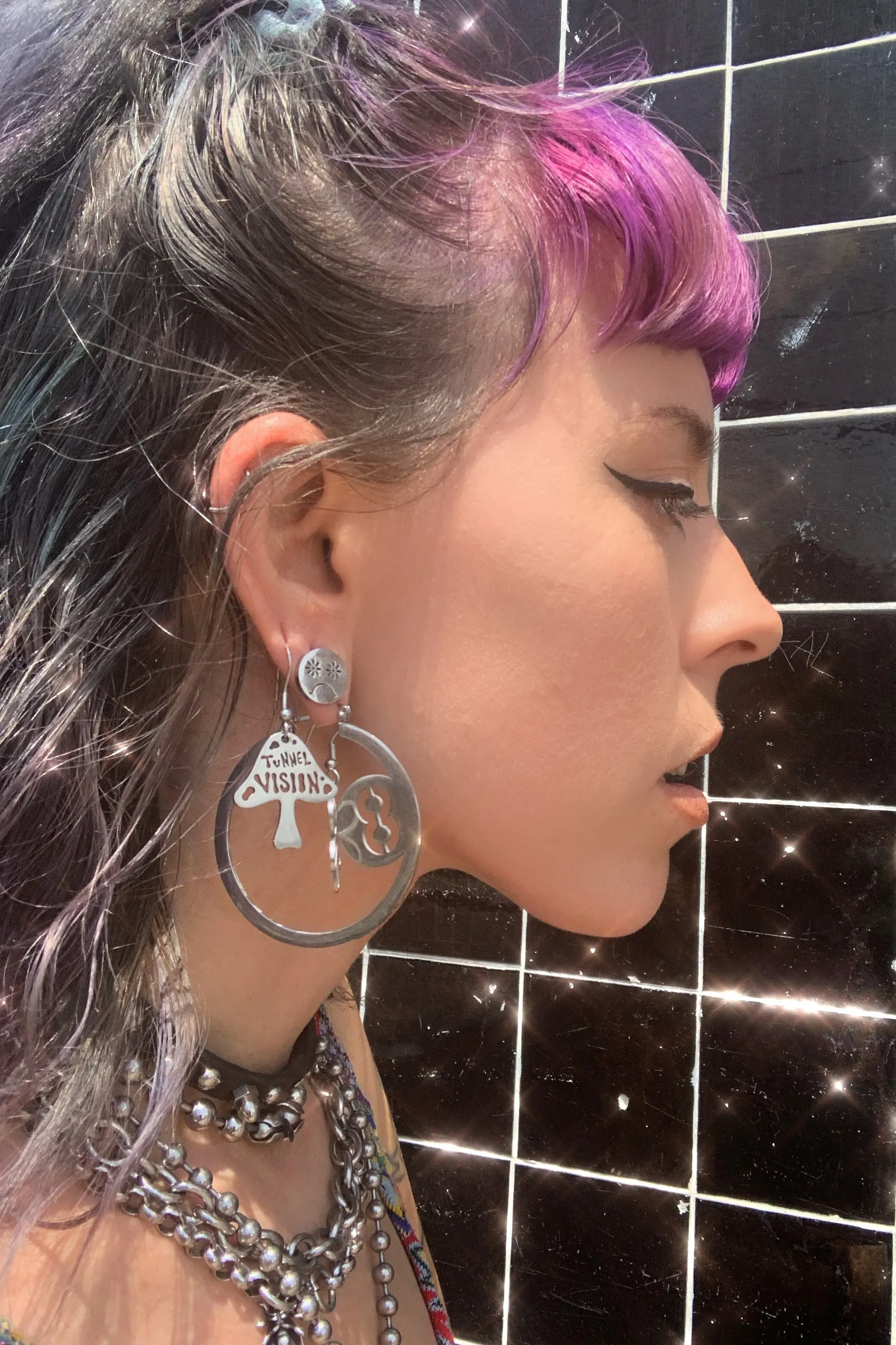Sad Flower Stud Earrings