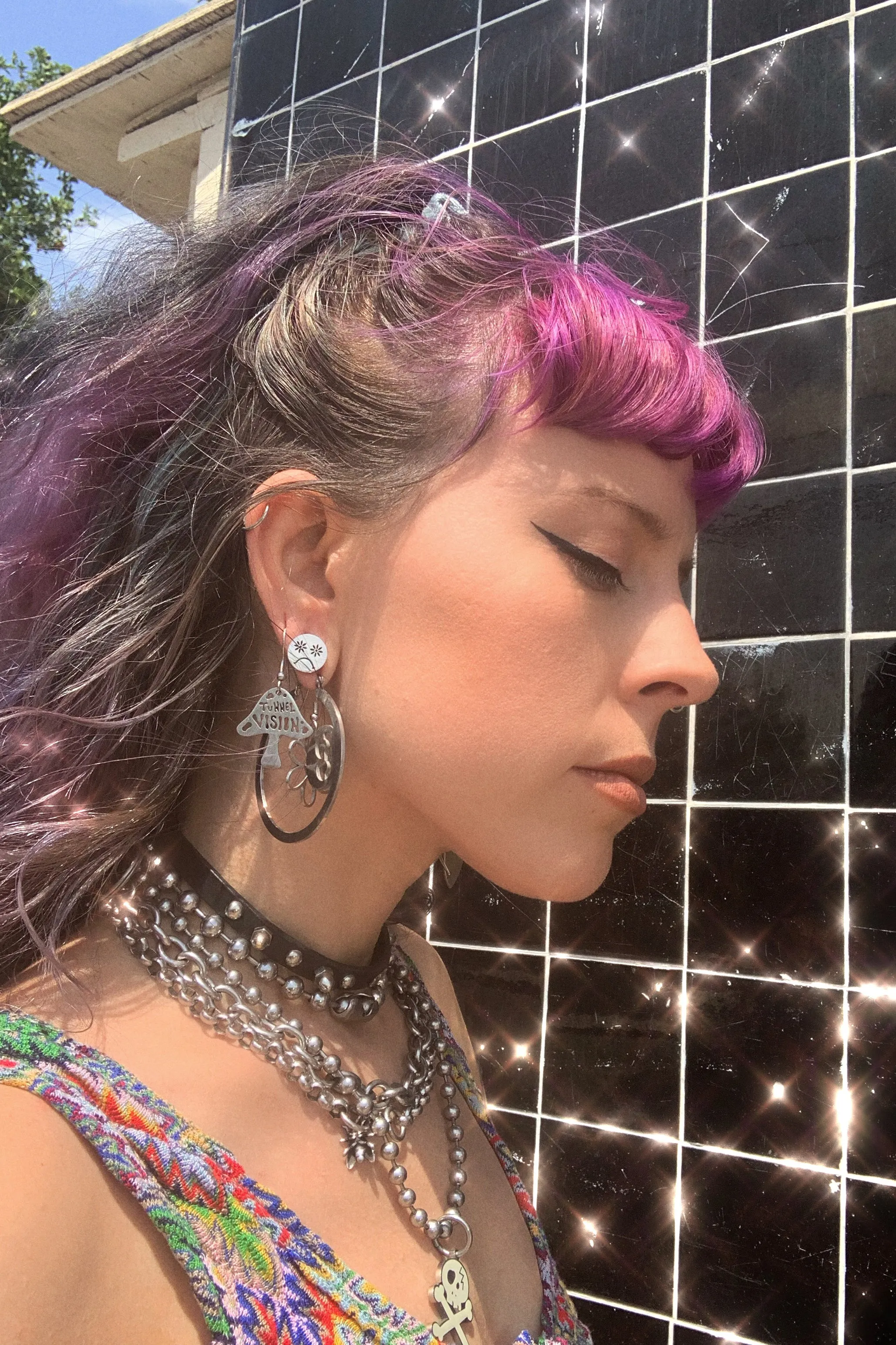 Sad Flower Stud Earrings
