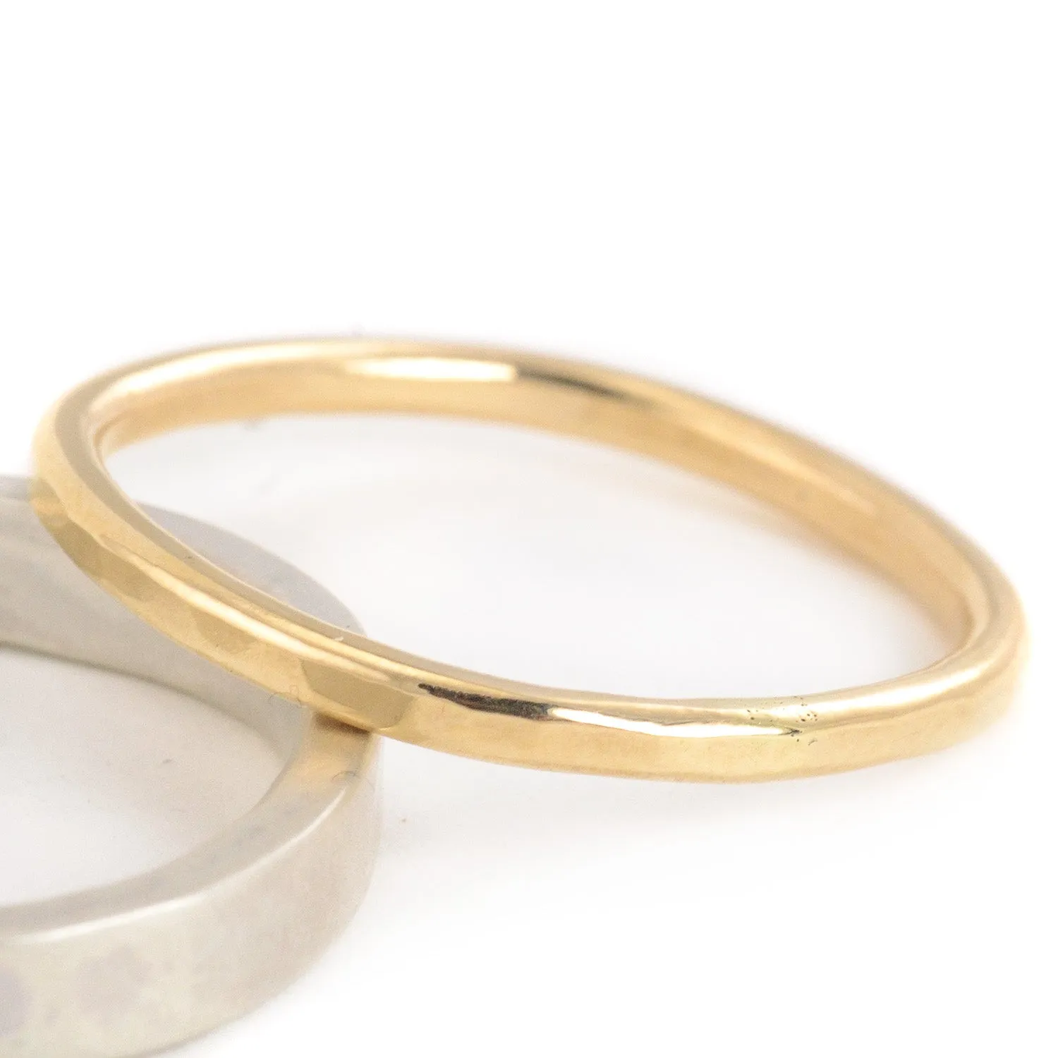 SALE! 14k Yellow Gold Thin Individual Round Ring by Colleen Mauer Designs