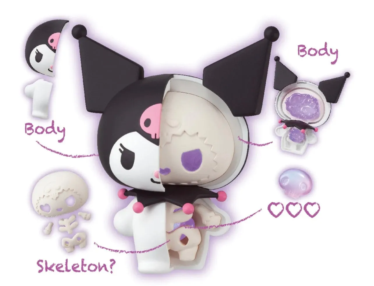 Sanrio Kaitai Fantasy / Kuromi / My Melody/ Pompompurin/ Cinnamoroll / Blind Box Figure 2023 55mm Japan