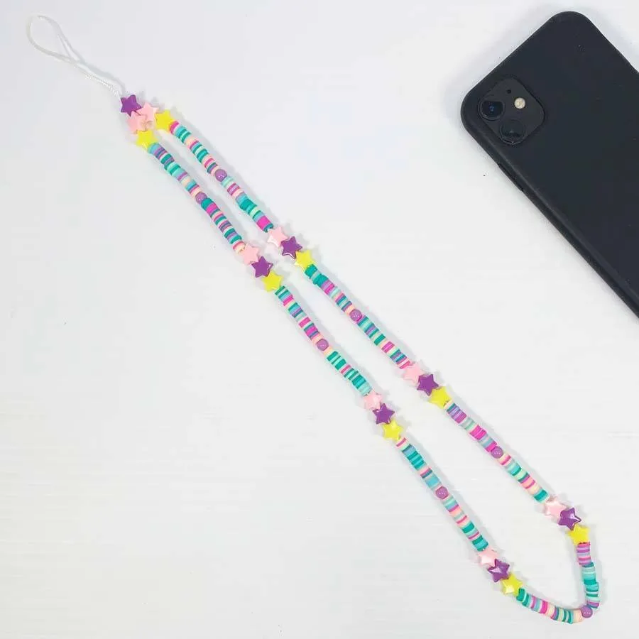 Star Multipurpose Beaded Necklace Lanyard Phone Charm 2097 (12 units)