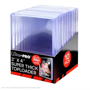 Ultra Pro 260pt CLEAR Toploaders - PACK OF 10 Ultra Pro 260pt CLEAR Toploaders - PACK OF 10