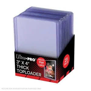Ultra Pro 55pt CLEAR Toploaders - PACK OF 25 Ultra Pro 55pt CLEAR Toploaders - PACK OF 25